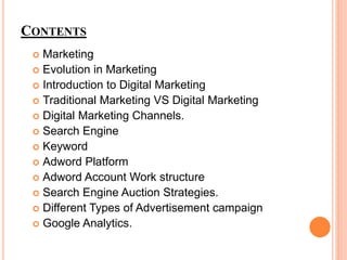 Digital Marketing Course | PPTX | Advertising Industry | Industries