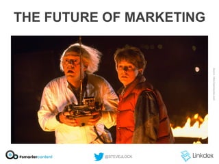THE FUTURE OF MARKETING

@STEVEJLOCK

 