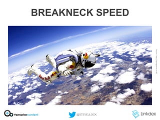 BREAKNECK SPEED

@STEVEJLOCK

 