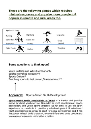 Sports Rationale Sample Sports Development and Youth Engagement | PDF