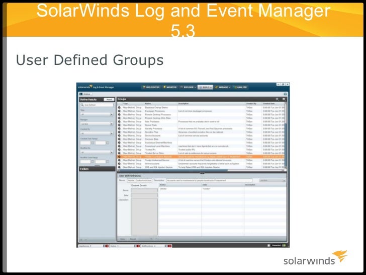 solarwinds log and event manager solarwinds log and event manager
