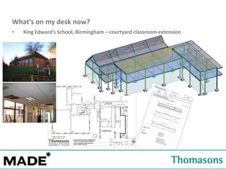 What’s  on  my  desk  now?
•

King  Edward’s  School,  Birmingham  – courtyard classroom extension

 