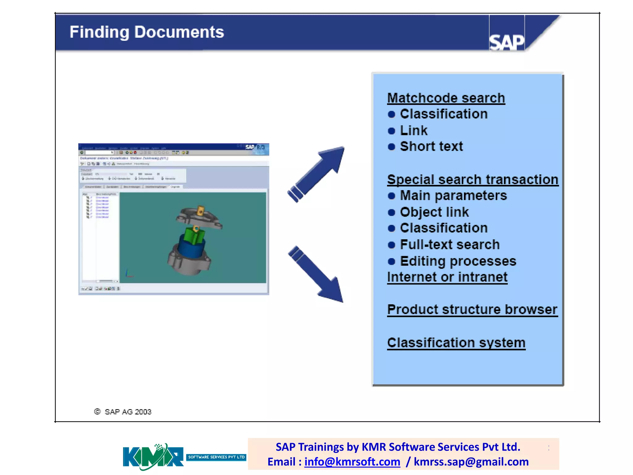 SAP PP /Trainings by email: Software Services Pvt Ltd. Email :
SAP PLM training; KMR Software Services Pvt Ltd.
SAP Trainings by KMR
raghava.sap0@gmail.com
Email info@kmrsoft.com / / kmrss.sap@gmail.com
: info@kmrsoft.com kmrss.sap@gmail.com

 
