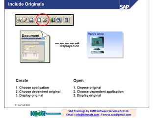 SAP PP / PLM training; email:
raghava.sap0@gmail.com
SAP Trainings by KMR Software Services Pvt Ltd.
Email : info@kmrsoft.com / kmrss.sap@gmail.com
 