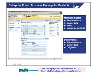 SAP PP / PLM training; email:
raghava.sap0@gmail.com
SAP Trainings by KMR Software Services Pvt Ltd. Email :
info@kmrsoft.com / kmrss.sap@gmail.com
SAP Trainings by KMR Software Services Pvt Ltd.
Email : info@kmrsoft.com / kmrss.sap@gmail.com
 