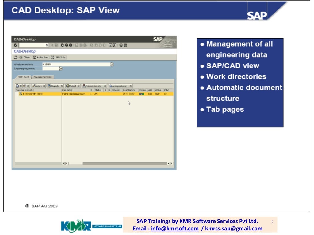 SAP Document Management System(DMS)PLM 120