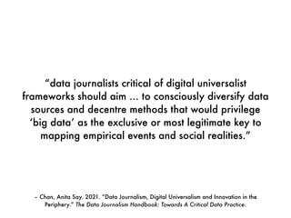 Towards a critical data journalism practice