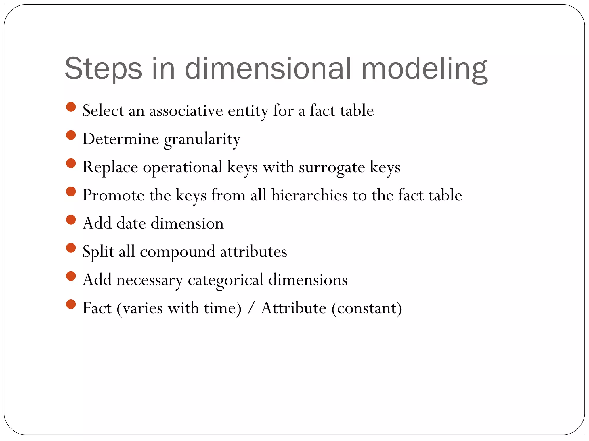 Dimensional Modeling | PPT