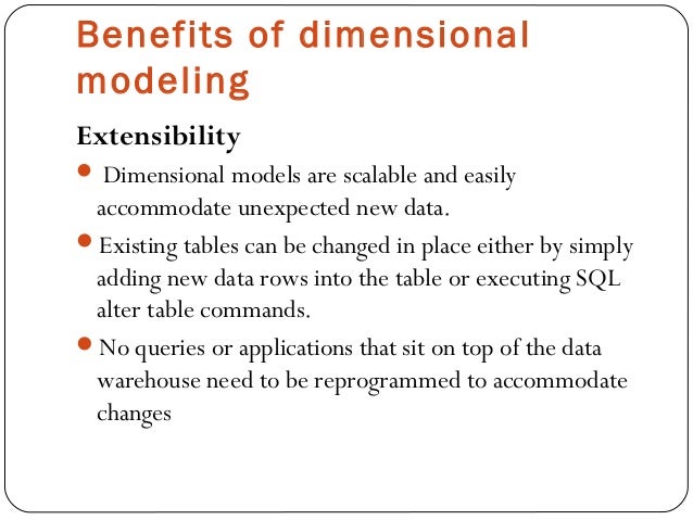 Dimensional Modeling