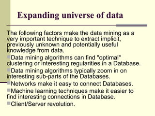 Data mining techniques and dss | PPT