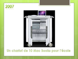 2007Un chariot de 10 Mac Books pour l’école