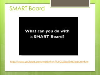 SMART Boardhttp://www.youtube.com/watch?v=7FJFGGgcyzM&feature=fvw