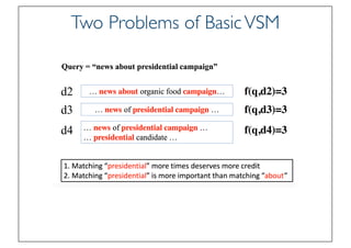 Prof. Pier Luca Lanzi
Two Problems of BasicVSM
 