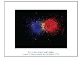 Prof. Pier Luca Lanzi
Connections between political blogs
Polarization of the network [Adamic-Glance, 2005]
 