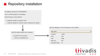 Database Migration Assistant for Unicode (DMU) | PPTX