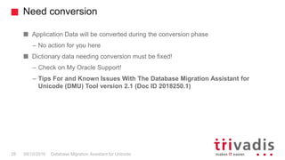 Database Migration Assistant for Unicode (DMU) | PPTX