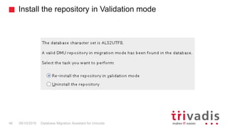 Database Migration Assistant for Unicode (DMU) | PPTX