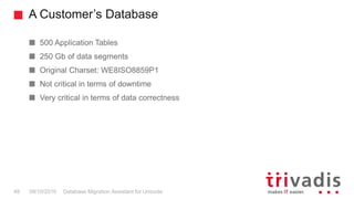 Database Migration Assistant for Unicode (DMU) | PPTX