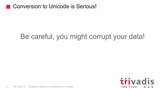 Database Migration Assistant for Unicode (DMU) | PPTX