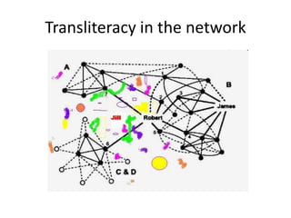 Transliteracy in the network