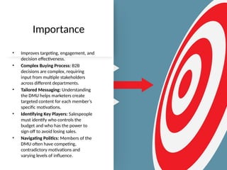 Understanding the Decision Making Unit (DMU): Roles and Strategic ...