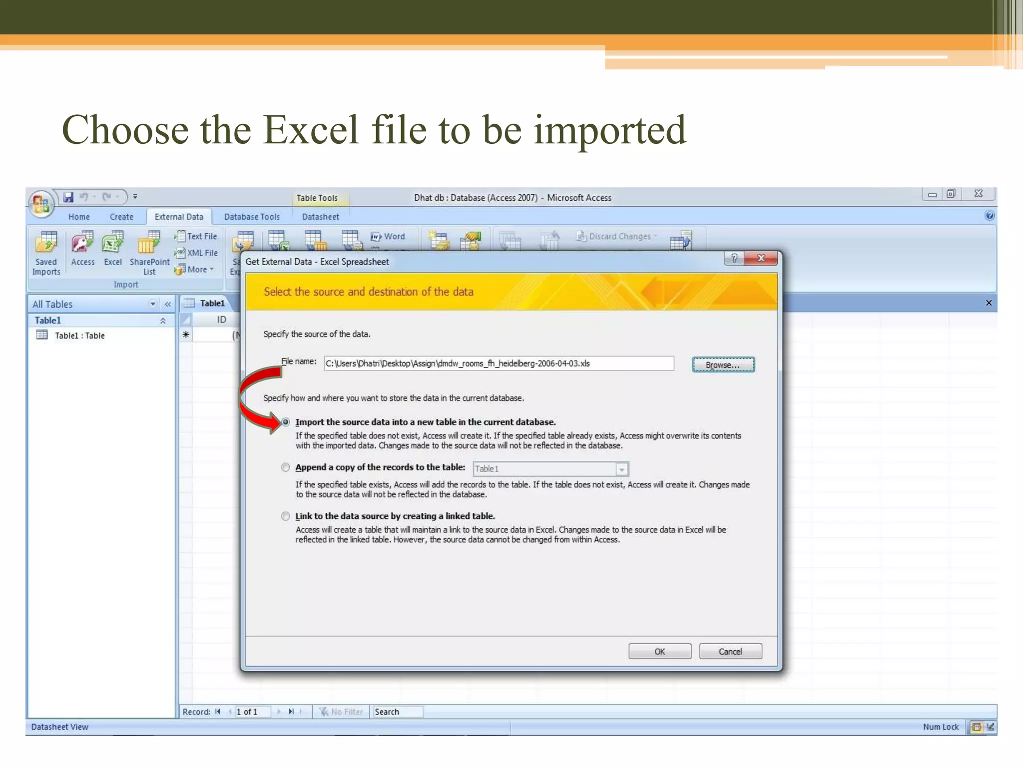 Source data in Excel and filter removal