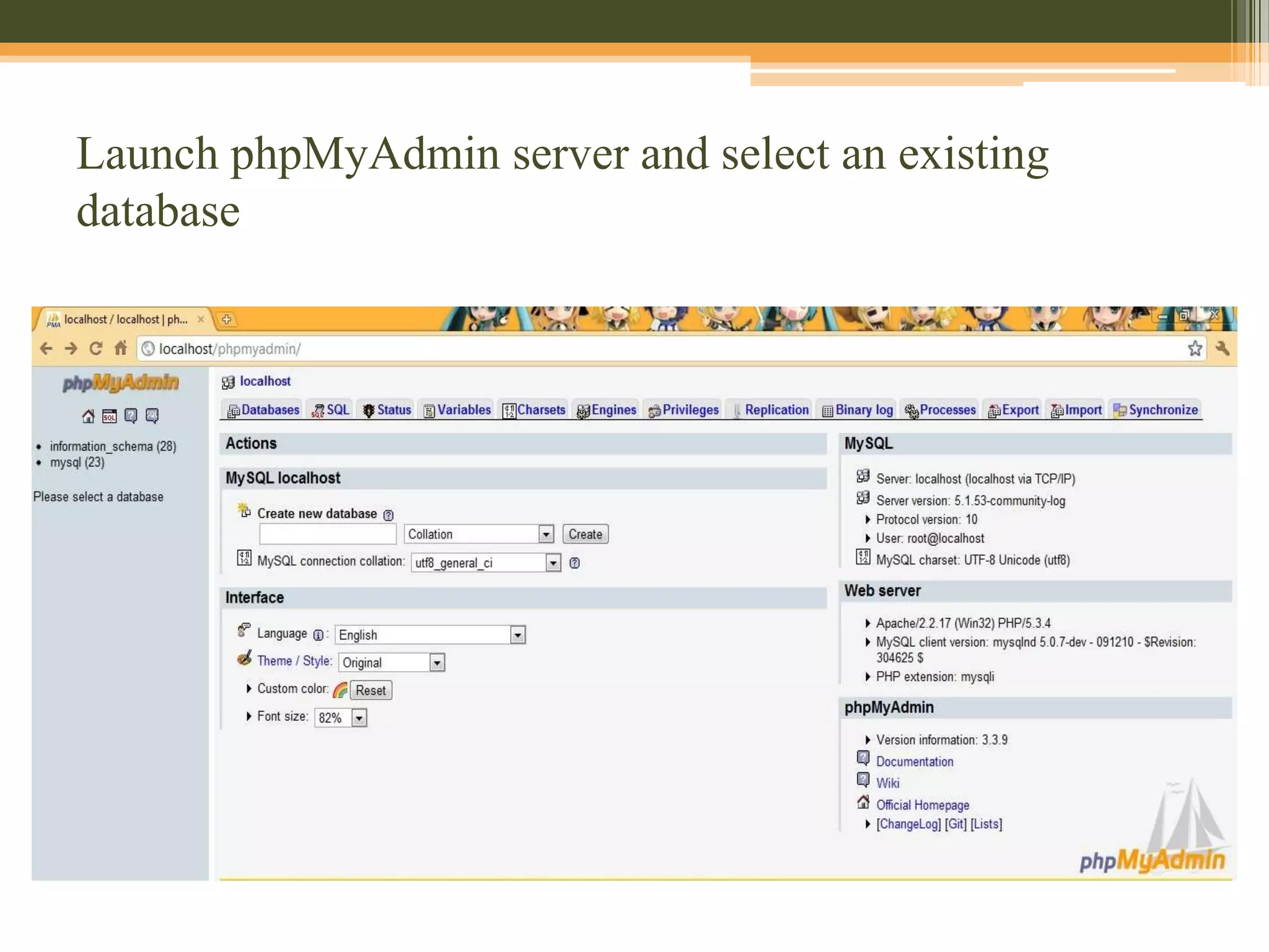 Select the required table and click on next to continue