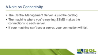 Do More With Less: SQL Central Management Server and Multi-Server ...