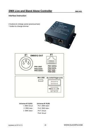 dmx master controller DMX-N02 | PDF