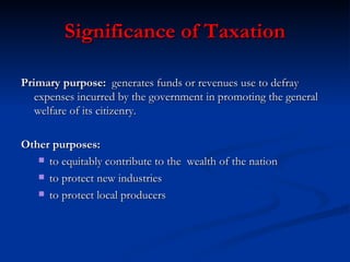 Concepts of Taxation Slide 6