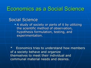 What Is Economics? | PPT