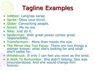 Unique Selling Proposition & Tagline | PPT