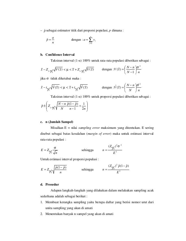 Teknik Probabilitas Sampling