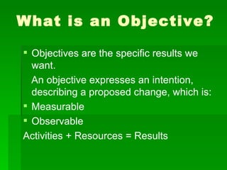 Objective Oriented Project Planning | PPT
