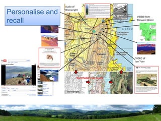 Personalise and recallAudio ofWainwrightVIDEO fromDerwent WaterVIDEO ofIan TylerSwitchable map layersOSWainwrightPhoto