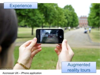 ExperienceAugmented reality toursAccrossair UK – iPhone application