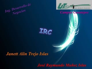 Campus Cuautepec




Janett Alin Trejo Islas

                 José Raymundo Muñoz Islas
 
