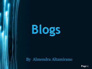 Blogs By  Almendra Altamirano  