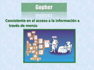 GopherConsistente en el acceso a la información a través de menús