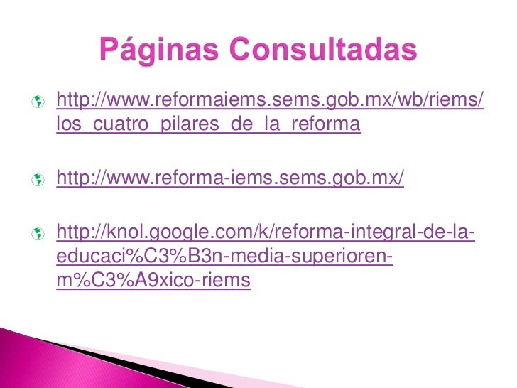 ¿Qué es la Reforma Integral de la Educación Media Superior