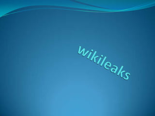 wikileaks 