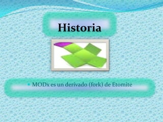 Historia



 MODx es un derivado (fork) de Etomite
 