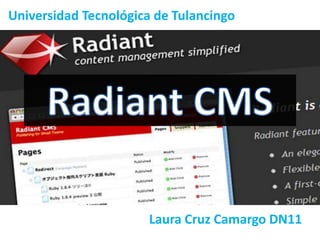 Universidad Tecnológica de Tulancingo




                      Laura Cruz Camargo DN11
 