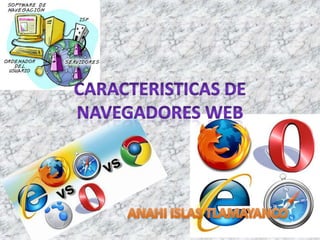 CARACTERISTICAS DE NAVEGADORES WEB ANAHI ISLAS TLAMAYANCO 