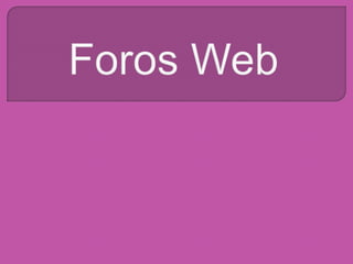 Foros Web 