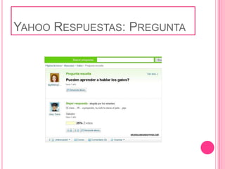 Yahoo Respuestas: Pregunta