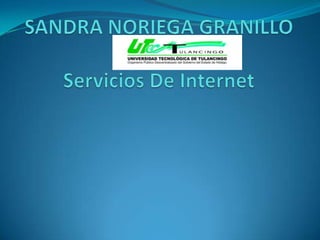 SANDRA NORIEGA GRANILLOServicios De Internet  