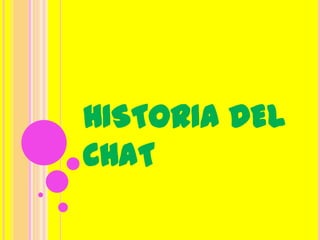 HISTORIA DEL
CHAT
 