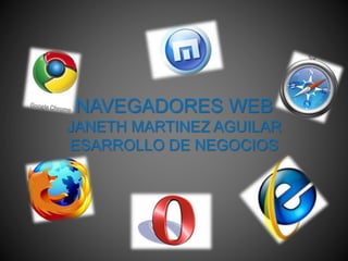 NAVEGADORES WEB
JANETH MARTINEZ AGUILAR
ESARROLLO DE NEGOCIOS
 