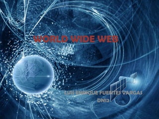 WORLD WIDE WEB




     LUIS ENRIQUE FUENTES VARGAS
                 DN12
 